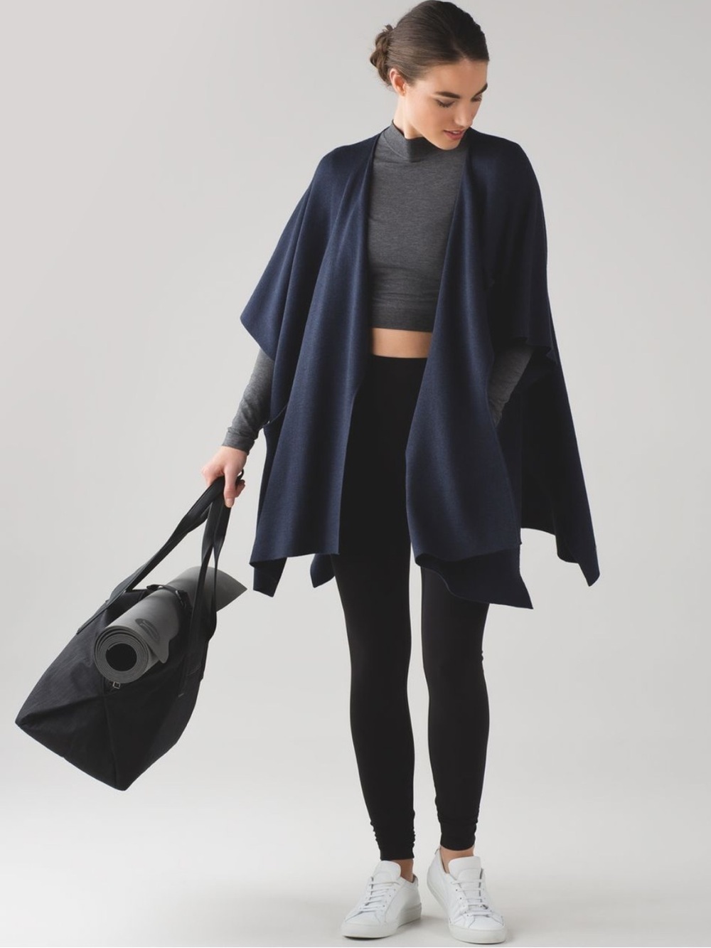 Lululemon After Asana Wrap Heathered Inkwell